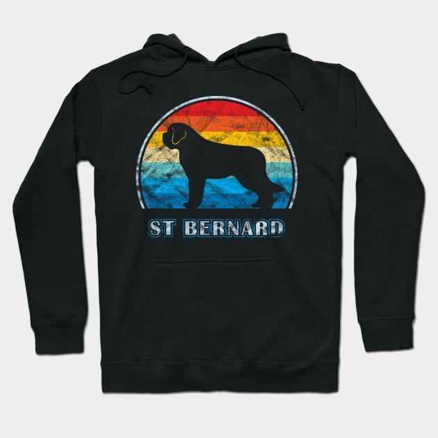 St Bernard Vintage Design Dog Hoodie by millersye